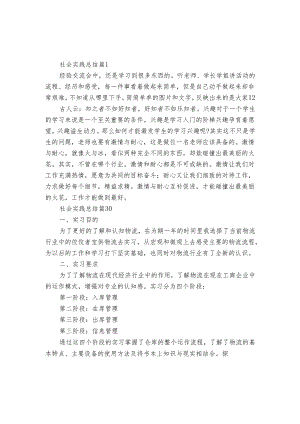 社会实践总结（31篇）.docx
