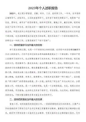 办公室2023年个人述职报告（5篇）.docx