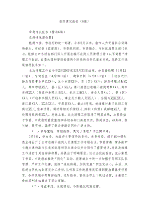 在岗情况报告（6篇）.docx