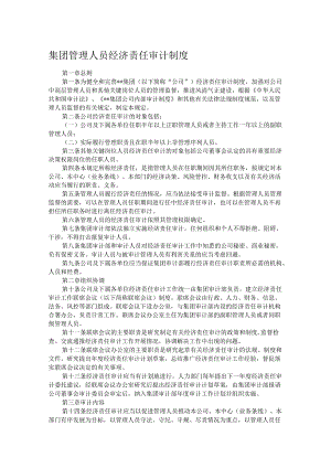 集团管理人员经济责任审计制度.docx