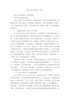 双联工作自查报告（3篇）.docx
