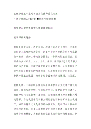 在保护传承中推动梯田文化遗产活化发展.docx