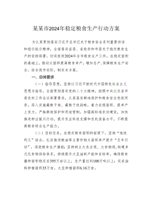 某某市2024年稳定粮食生产行动方案.docx