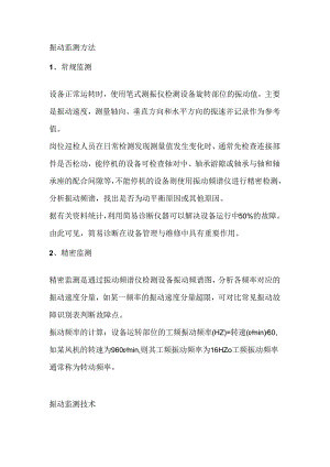 振动的监测方法和监测方法.docx