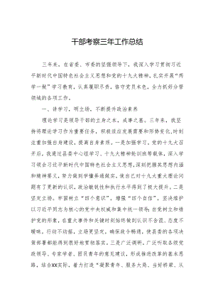 干部三年工作总结 2篇.docx
