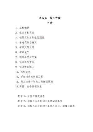 大连海滨路钢管拱桥施工组织设计.doc