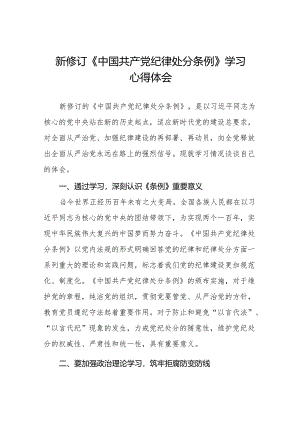 《中国共产党纪律处分条例》学习心得十三篇.docx