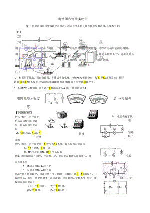画电路图和连接实物图及电路故障典型题.docx