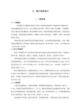 大东口灌区节水灌溉水利血防工程施工组织设计.doc