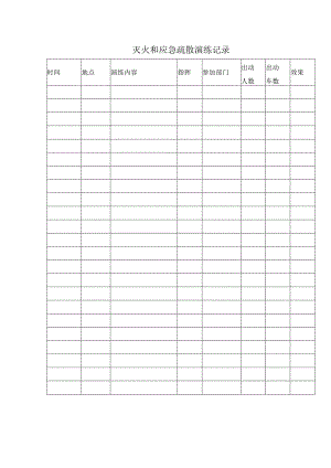 灭火和应急疏散演练记录.docx