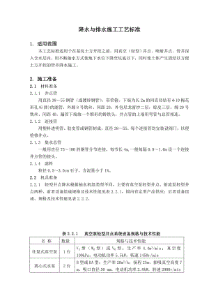 基坑开挖降水与排水施工工艺标准.doc