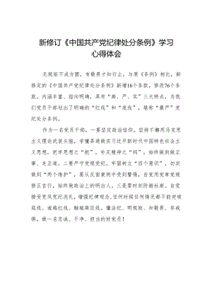 2024版新修订中国共产党纪律处分条例读书班交流发言材料11篇.docx