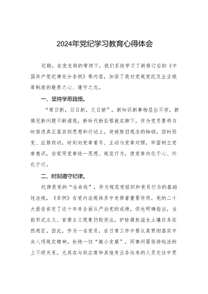 20242024党纪学习教育活动感想体会十三篇.docx