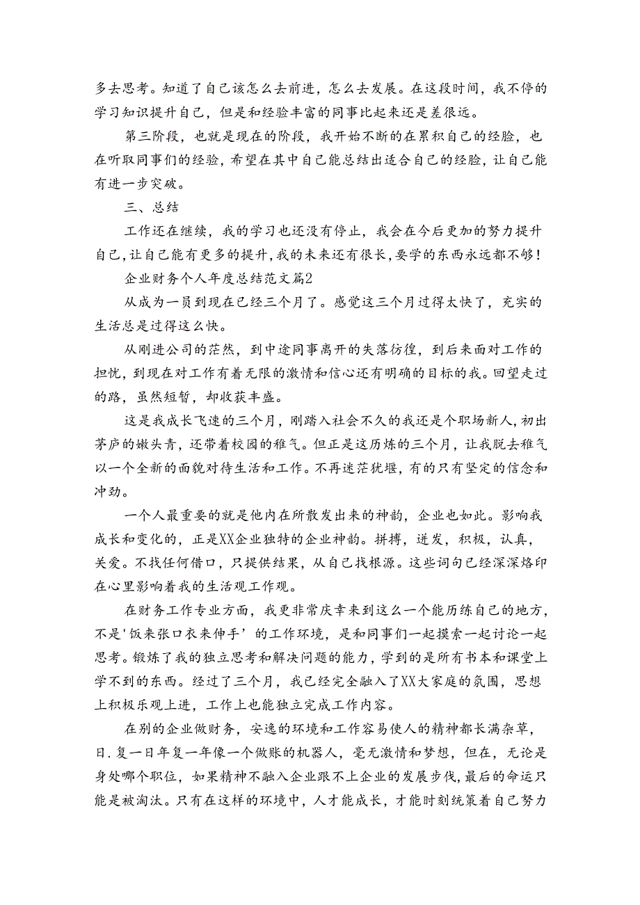 企业财务个人年度总结范文(31篇).docx_第2页