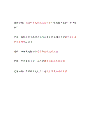 2024党支部关于“中华民族现代文明”专题党课讲稿5篇.docx