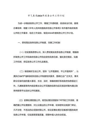市气象局2024年政务公开工作计划.docx