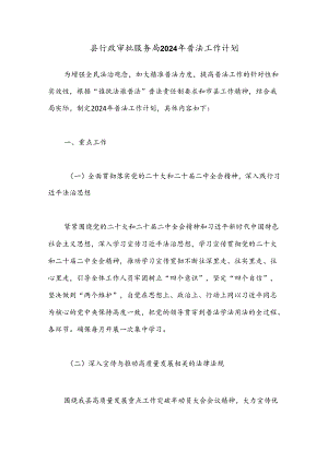 县行政审批服务局2024年普法工作计划.docx