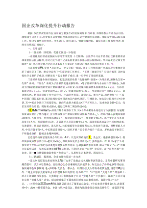 国企改革深化提升行动报告.docx