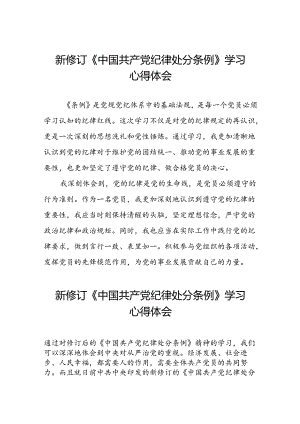 国有企业关于开展2024新修订中国共产党纪律处分条例心得体会精选合集二十七篇.docx
