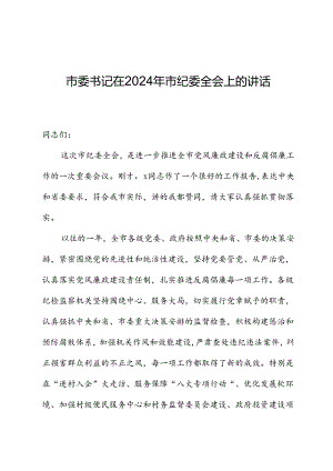 市委书记在2024年市纪委全会上的讲话-2.docx