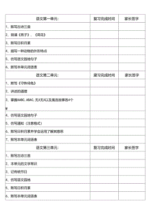 三下复习计划表.docx