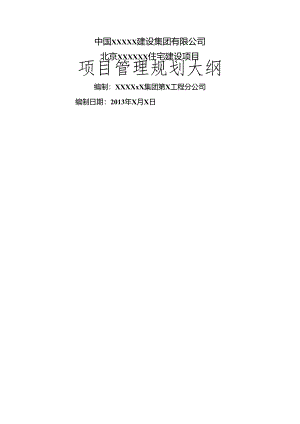 项目管理规划大纲.docx