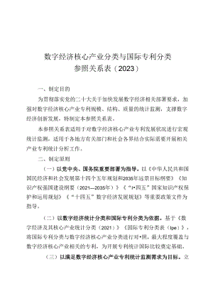 数字经济核心产业分类与国际专利分类参照关系表（2023）.docx