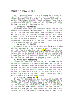 观看警示教育片心得感悟.docx