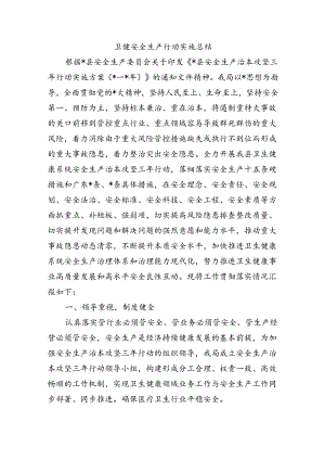 卫健安全生产行动实施总结.docx