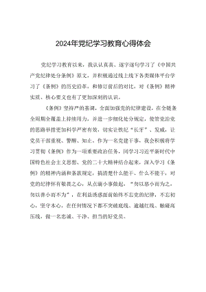 党员2024年党纪学习教育的心得体会十四篇.docx