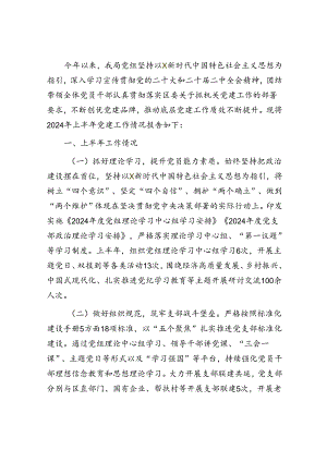 2024年上半年党建工作总结2500字.docx