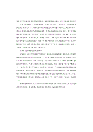 两个维护心得体会.docx