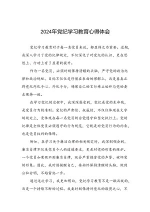 2024年党纪学习教育党员干部的心得体会发言稿二十一篇.docx