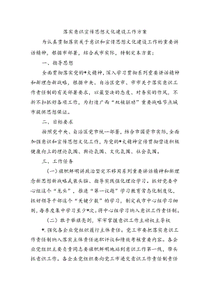 落实意识宣传思想文化建设工作方案.docx