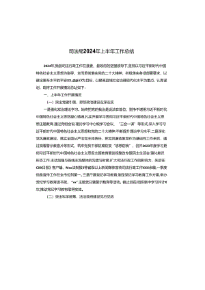 司法局2024年上半年工作总结.docx