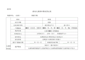 流动、留守儿童基本情况登记表.docx