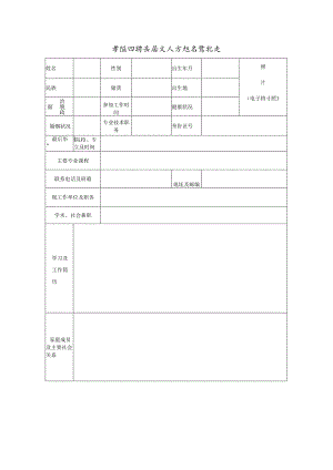 学院招聘高层次人才报名登记表.docx