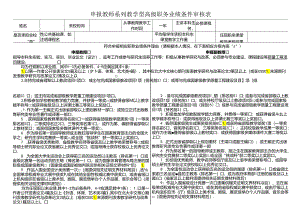 申报教师系列教学型高级职务业绩条件审核表.docx