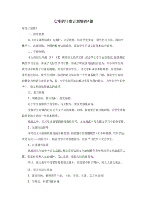 实用的年度计划集锦4篇.docx