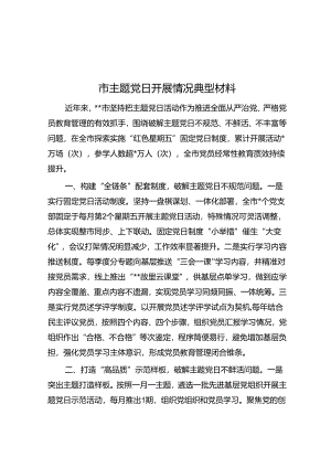 市主题党日开展情况典型材料.docx