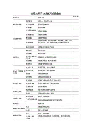 房屋建筑消防设施测试记录表.docx