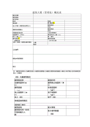 建筑大厦（管理处）概况表.docx