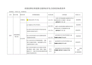 挂牌治理道路交通事故多发点段检查标准清单.docx
