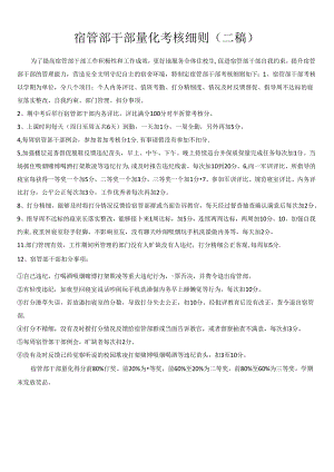 宿管部干部量化考核细则.docx