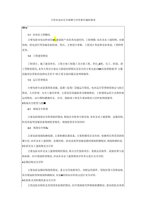 小型水电站安全检测与评价报告编制要求.docx