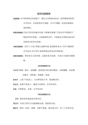 肢体功能锻炼.docx