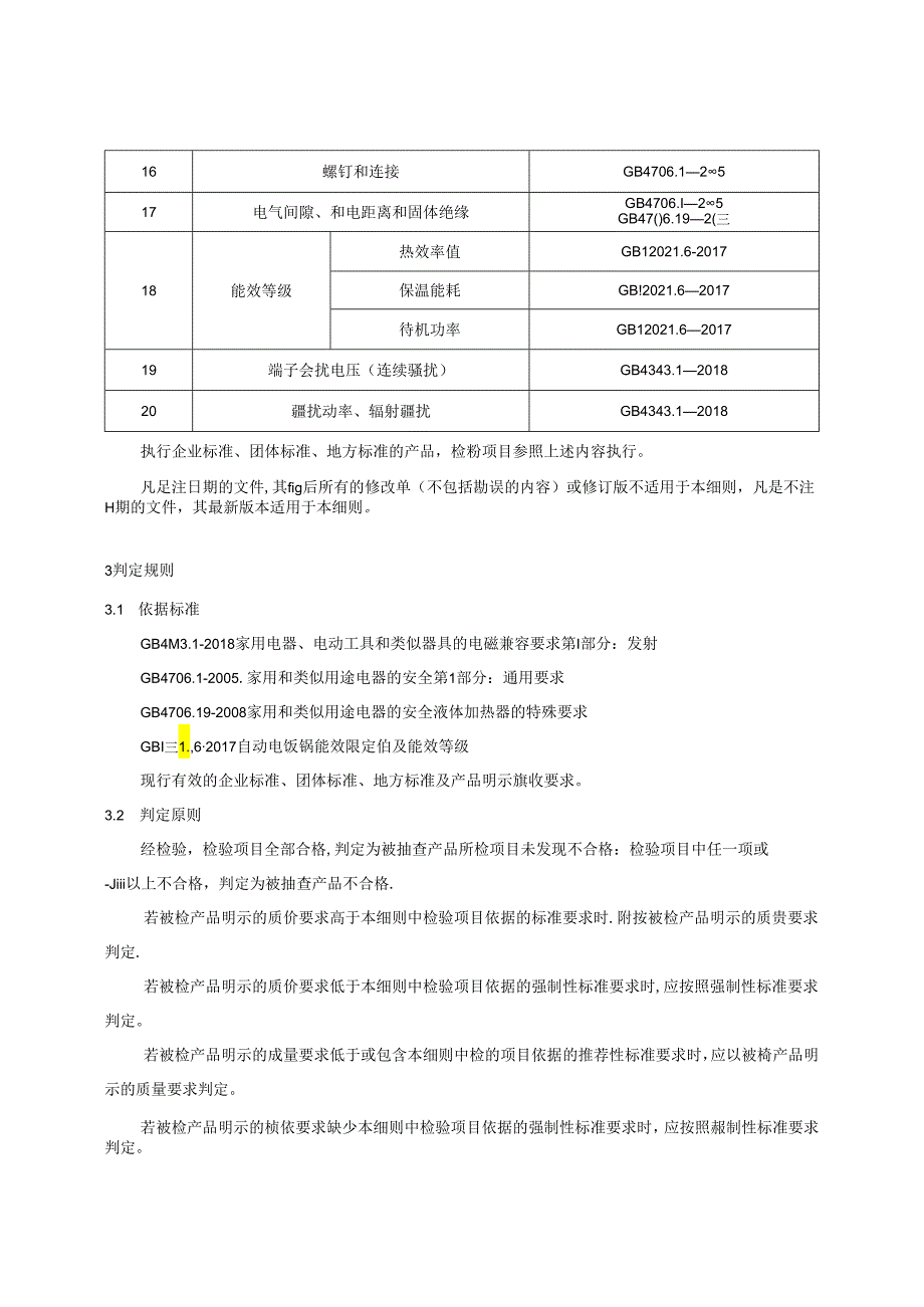 重庆市自动电饭锅产品质量监督抽查实施细则(2024年版).docx_第2页