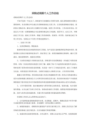 采购试用期个人工作总结.docx
