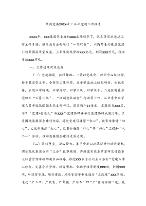 集团党委2024年上半年党建工作报告.docx