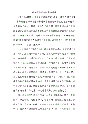 税务分局党支部事迹材料.docx